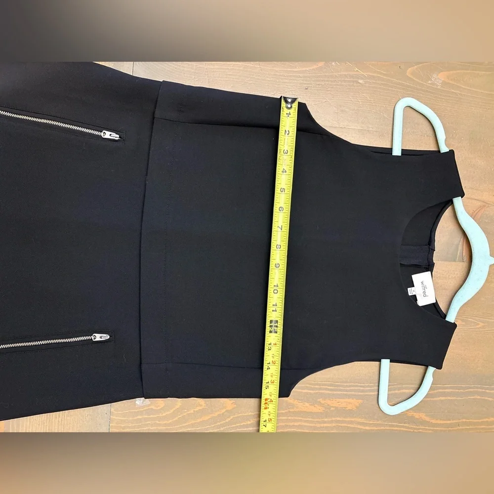 Wilfred Black Dress with Zipper Accents Size XS - Picture 7 of 7